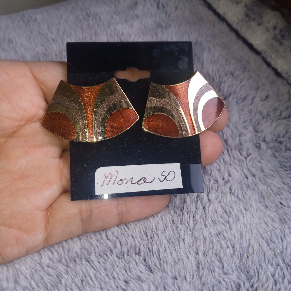 Vintage 80s Mona So Earrings